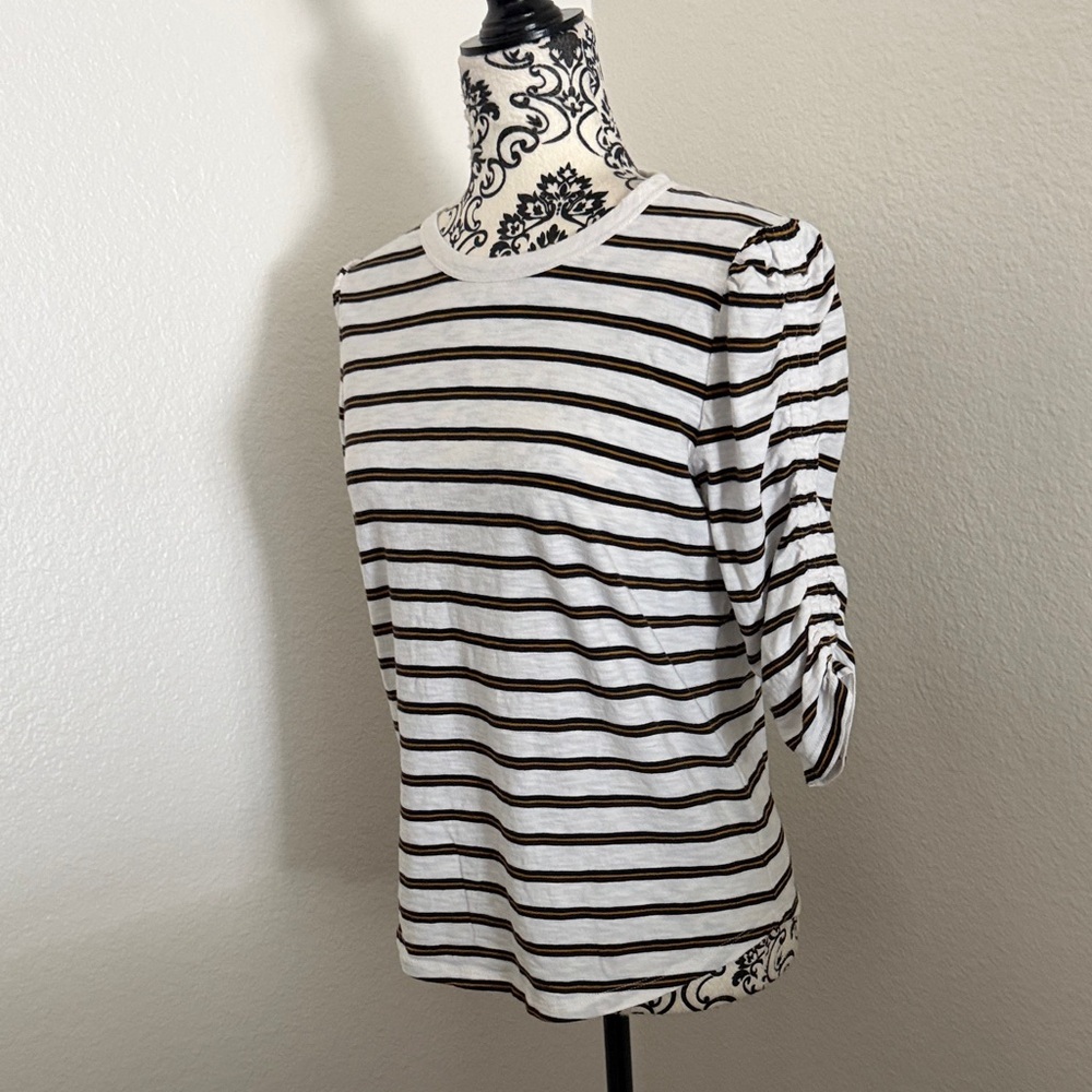Veronica Beard Waldorf Striped Long Sleeve Top Size M - Picture 4 of 12